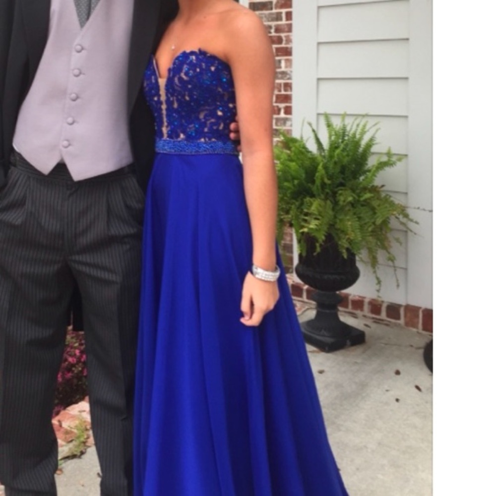 Sherri Hill Blue Formal Dress for Special Events